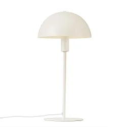 Luminaria de mesa ELLEN 20 semicircular, con interruptor, con portalámpara E14 IP20, beige 
