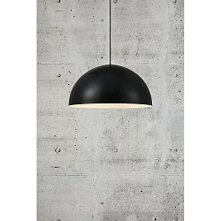 Luminaria colgante ELLEN 40 grande E27 IP20, negro mate regulable