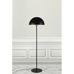 Luminaria de pedestal ELLEN con interruptor E27 IP20, negro mate 