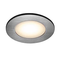 Luminaria empotrable para techos LEONIS redondo, juego de 3 IP65, níquel 