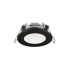 Luz downlight LEONIS juego de 3 IP65, negro 