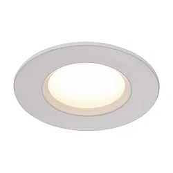 LED Recessed luminaire DORADO, round, Set of 3, 3,3W LED, 100°, 2700K, 345lm, IP65, dimmable, white