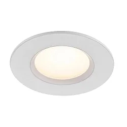 LED Recessed luminaire TIAKI, round, Set of 1, 5,7-8,6W LED, 100°, 2700/4000K, 345/600lm, IP65, white