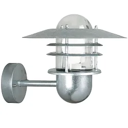 Luminaria de pared para exteriores AGGER E27 IP54, cincado
