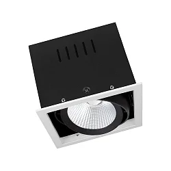 Luminaria empotrable para techos SPOT MULTI 1X FL de 1 llama, sin parpadeo, giro cardánico IP20