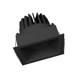 Luz downlight SPOT SQUARE DARKLIGHT ADJUST angular, controlable por DALI, inclinable, retroceder IP20