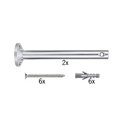 Accessories for Wire system 12V WIRE SYSTEM L&E Deflector / Suspension, 1 pair, 165mm, chrome matt