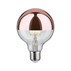 Lámpara espejada globe DECO GLOBE G95 LED COPPER ON-OFF conmutable G95 claro E27 6,5W 600lm 2700K CRI >80 