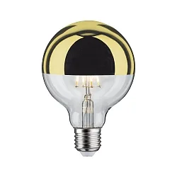 Lámpara espejada globe DECO GLOBE G95 LED GOLD ON-OFF G95 claro E27 6,5W 600lm 2700K CRI >80 regulable