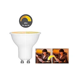 Lámpara de reflectores GU10 R16 Dim-To-Warm GU10 6W 350lm 1800-3000K 36° CRI >80 regulable