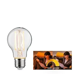 Filamento luminoso en forma estándar A60 Dim-To-Warm E27 7,5W 806lm 1800-3000K CRI >80 regulable