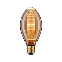LED para en forma de vela DECO INNER GLOW RING LED Forma de pera E27 3,6W 120lm 1800K CRI >80 regulable