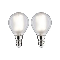 Filamento luminoso en forma de gota juego de 2 E14 4,8W 470lm 4000K 360° CRI >80 