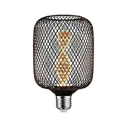 Lámpara de filamento LED METALLIC GLOW CYLINDER HELIX conmutable E27 3,5W 110lm 1800K CRI >80 