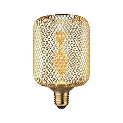 Lámpara de filamento LED METALLIC GLOW CYLINDER HELIX conmutable E27 3,5W 130lm 1800K CRI >80 