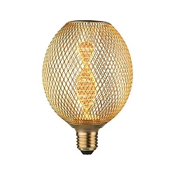 Lámpara de filamento LED METALLIC GLOW GLOBE HELIX conmutable E27 3,5W 130lm 1800K CRI >80 
