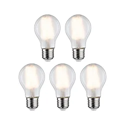 Lámpara LED en forma de pera juego de 5 E27 7W 806lm 2700K CRI 80-89