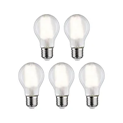 Lámpara LED en forma de pera juego de 5 E27 7W 806lm 4000K CRI 80-89