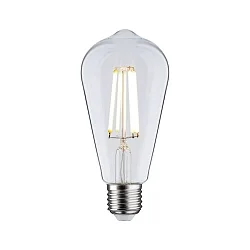 Bombillas Edison en forma de pera ECO-LINE ST64 FILAMENT conmutable ST64 claro E27 4W 840lm 3000K 360° CRI >80  claro