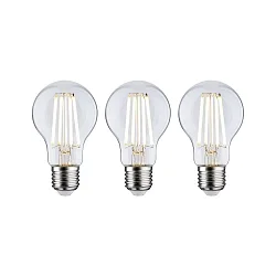 Filamento luminoso en forma estándar ECO-LINE AGL juego de 3, conmutable A60 claro E27 3x 4W 840lm 3000K 360° CRI >80  claro