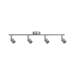spot CAROLINA 4 flames GU10 IP20, nickel matt dimmable