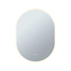 Espejo con iluminación MIRRA 60 X 80CM oval, CCT Switch, con regulador táctil, con función de calefacción IP44