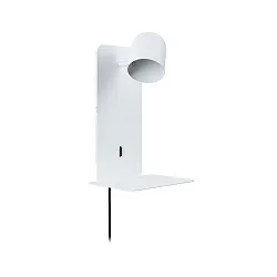 Luminaria para leer MALENA con conexión USB GU10 IP20, blanco 