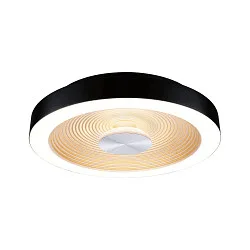 wall and ceiling luminaire VOLEA Ø 32CM direct / indirect IP44, gold, black, silver dimmable