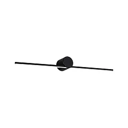 Luminaria de pared SAVA IP44, negro mate 
