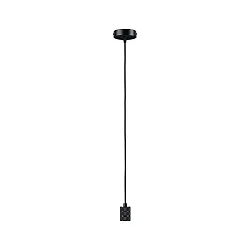 Luminaria colgante NEORDIC TILLA de 1 llama E27 IP20, negro regulable