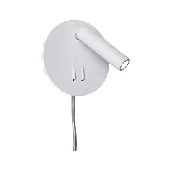 Luminaria para leer TABARI LED ajustable, indirecta IP20, cromo, metal, blanco 