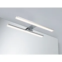 Luminaria de espejo HOMESPA EVIE LED angular IP44, cromo 
