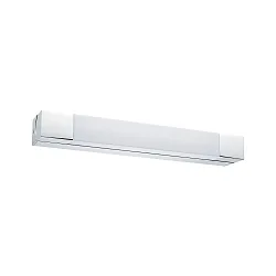 Luminaria de espejo QUASAR LED angular, corto IP44, cromo, blanco