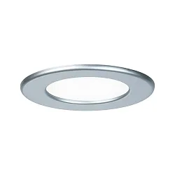 Luminaria empotrable QUALITY PREMIUM PANEL LED redondo IP44, cromado mate  390lm 4000K 110° 110°