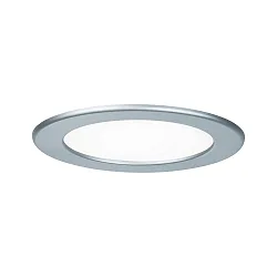 Luminaria empotrable QUALITY PREMIUM PANEL LED redondo IP44, cromado mate  850lm 4000K 120° 120°