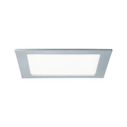 Luminaria empotrable QUALITY PREMIUM PANEL LED angular IP44, cromado mate  1450lm 4000K 120° 120°