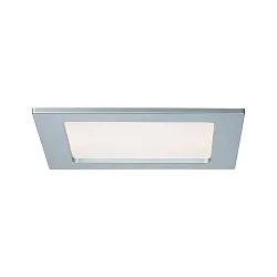 Luminaria empotrable QUALITY PREMIUM PANEL LED angular IP44, cromado mate  780lm 2700K 110° 110°