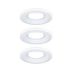 recessed luminaire SORMUS round, set of 3 IP65, white matt  3x 6,5W 560lm 3000K 100° 100° CRI >80