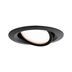 Luminaria empotrable NOVA PLUS COIN LED giratorio LED IP65, negro mate regulable 6W 470lm 2700K CRI 80-89
