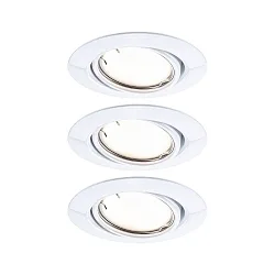 Luminaria empotrable BASE COIN LED giratorio, juego de 3, controlable por ZigBee LED IP20