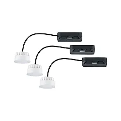 Módulo LED CHOOSE WHITESWITCH LED incl. conductor, CCT Switch, juego de 3 IP20, satín 