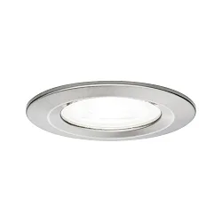 Recessed spot LED NOVA, IP44, fixed, 230V, incl. GU10 6.5W 4000K 450lm 36°, iron brushed