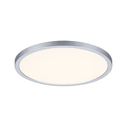 LED Recessed Panel AERO VariFit DIM, round, IP44, Ø 23cm, 18W 3000K, 3-step dimmable, chrome matt