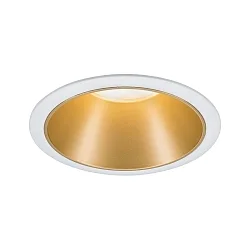 recessed luminaire COLE round, rigid, set back GU10 IP23, gold, white matt dimmable CRI >80