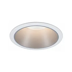 recessed luminaire COLE round, rigid, set back GU10 IP23, silver, white matt dimmable CRI >80