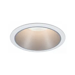 Recessed spot LED COLE IP44, fixed, incl. LED COIN Module, 230V, 6.5W 2700K460lm 100°, 3-step dimmable, white / silver