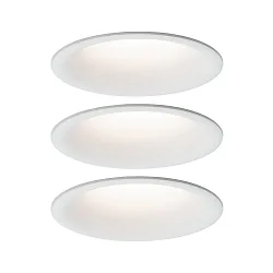 recessed luminaire CYMBAL COIN LED rigid, set of 3 IP44, white matt dimmable 19,4W 463lm 2700K 38° 38° CRI >80