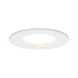 recessed luminaire NOVA COIN LED round, rigid IP44, white matt  460lm 2700K 100° 100° CRI >80