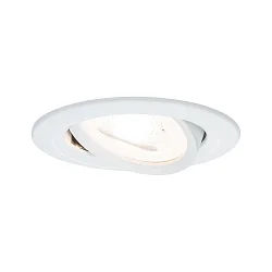 Luminaria empotrable NOVA redondo, giratorio GU10, blanco mate