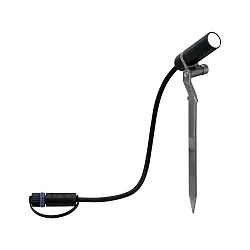 Luminaria con pincho de tierra PLUG & SHINE PLANTINI juego de 3 IP65, antracita regulable